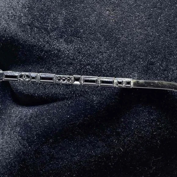 Authentic Chanel Women's Jeweled Eyeglasses with Woodgrain Black frame - Picture 5 of 7